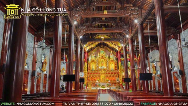 Nhà Thờ Thịnh Long: Tuyệt Tác Gỗ & Đá Giữa Lòng Giáo Phận Bùi Chu